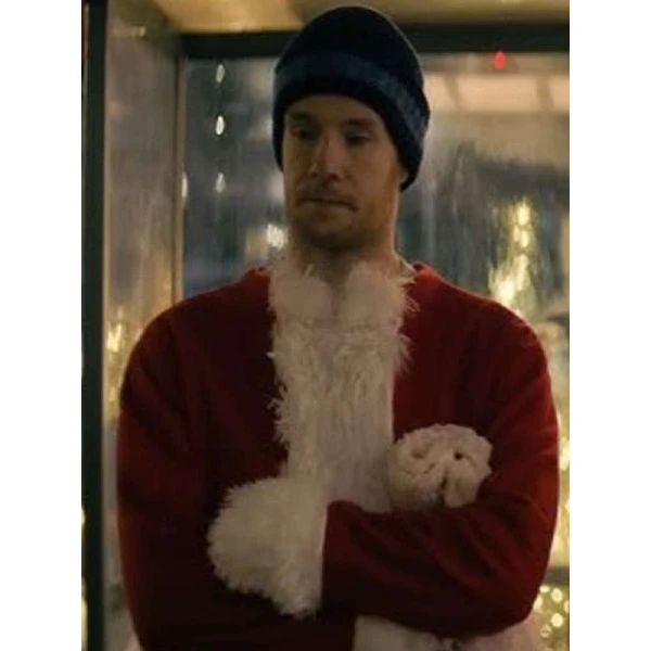 Connor Swindells Jingle Bell Heist Red Santa Coat