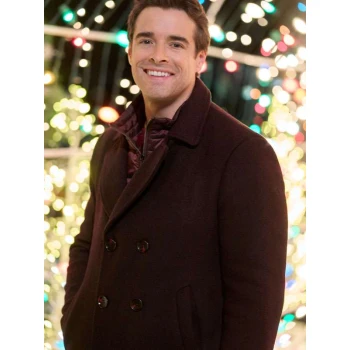 Corey Cott The Snow Must Go On Brown Peacoat