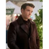 Corey Cott The Snow Must Go On Brown Peacoat
