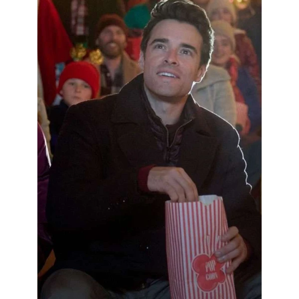 Corey Cott The Snow Must Go On Brown Peacoat