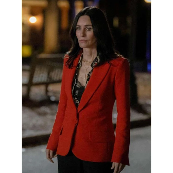 Courteney Cox Scream 7 Red Blazer