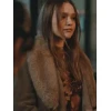 Daddy Issues S01 Aimee Lou Wood Shearling Leather Coat