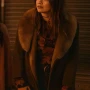 Daddy Issues S01 Aimee Lou Wood Shearling Leather Coat