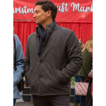 Daniel Lissing Single on the 25th Grey Wool Jacket