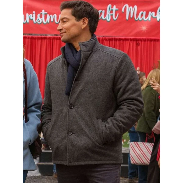 Daniel Lissing Single on the 25th Grey Wool Jacket