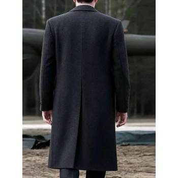 Darren Boyd Down Cemetery Road Black Wool Coat Darren Boyd Down Cemetery Road Black Wool Coat