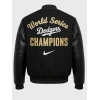 Dave Roberts Dodgers World Series Championship Parade Varsity Jacket
