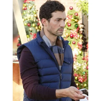 David Alpay The Christmas Ring Blue Vest