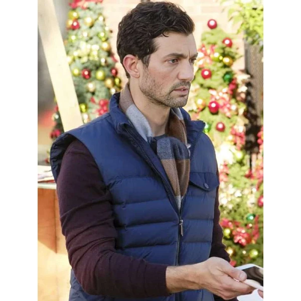 David Alpay The Christmas Ring Blue Vest