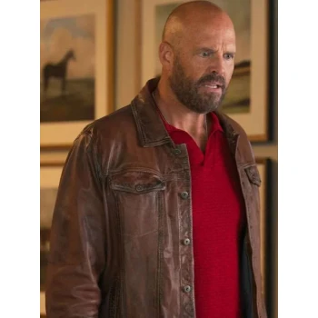 David Denman Peacemaker Brown Leather Jacket David Denman Peacemaker Brown Leather Jacket