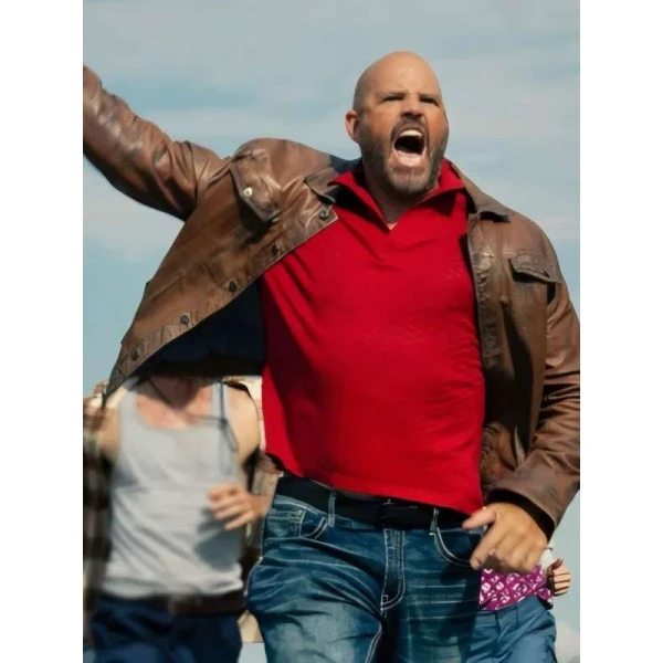 David Denman Peacemaker Brown Leather Jacket David Denman Peacemaker Brown Leather Jacket