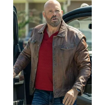 David Denman Peacemaker Brown Leather Jacket David Denman Peacemaker Brown Leather Jacket
