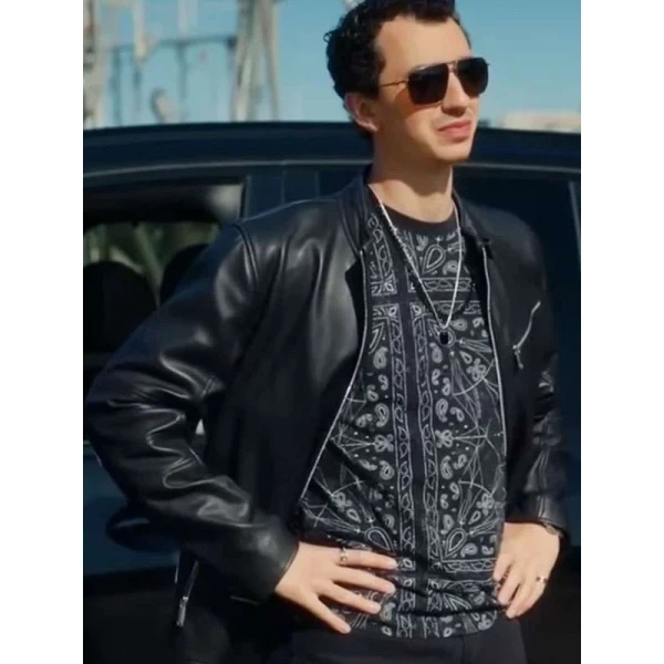 David Klein Hudson and Rex Black Leather Jacket David Klein Hudson and Rex Black Leather Jacket