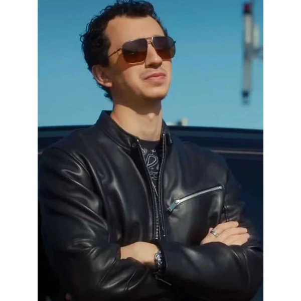 David Klein Hudson and Rex Black Leather Jacket David Klein Hudson and Rex Black Leather Jacket