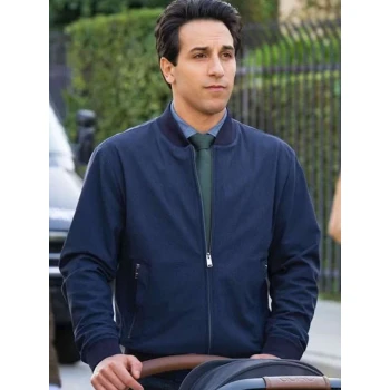 Deniz Akdeniz High Potential Blue Bomber Jacket Deniz Akdeniz High Potential Blue Bomber Jacket