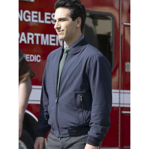 Deniz Akdeniz High Potential Blue Bomber Jacket