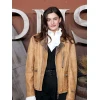 Diana Silvers The Abandons Brown Leather Jacket