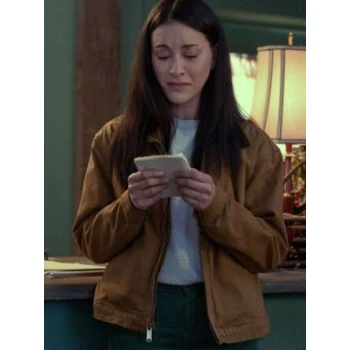 Dianne Aguilar Mistletoe Murders Brown Cotton Jacket