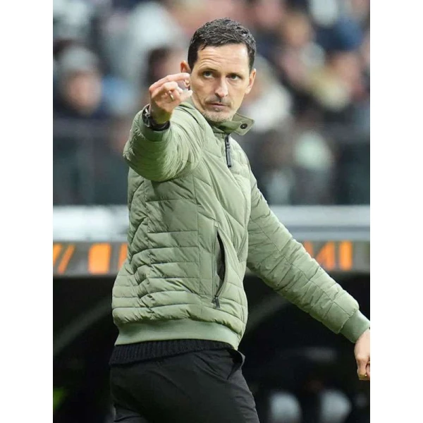 Dino Toppmoller UEFA Europa League Green Puffer Jacket