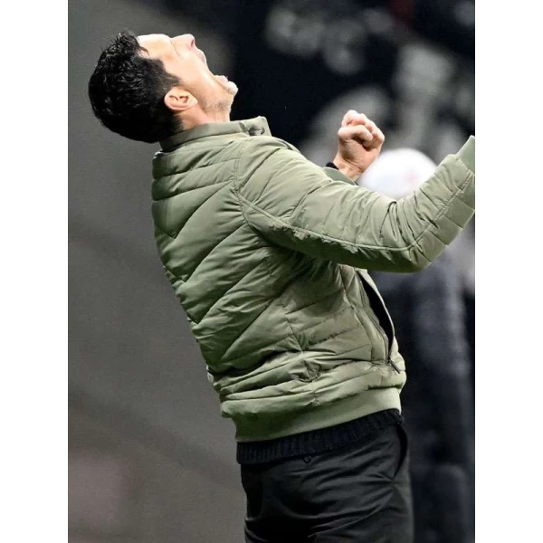 Dino Toppmoller UEFA Europa League Green Puffer Jacket