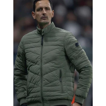 Dino Toppmoller UEFA Europa League Green Puffer Jacket