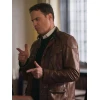 Dominic Fumusa Elsbeth S03 Brown Leather Jacket