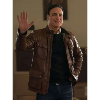 Dominic Fumusa Elsbeth S03 Brown Leather Jacket