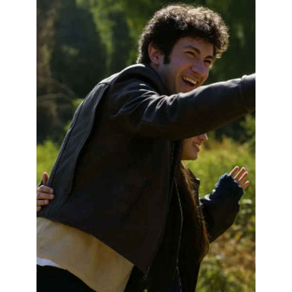 Dominic Sessa Now You See Me 3 Brown Leather Jacket