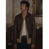 Dominic Sessa Now You See Me 3 Brown Leather Jacket