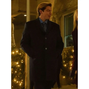 Dominic Sherwood A Suite Holiday Romance Wool Coat