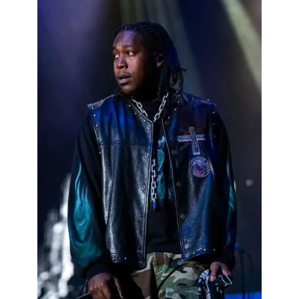 Don Toliver Hardstone Psycho Leather Vest Don Toliver Hardstone Psycho Leather Vest