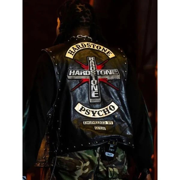 Don Toliver Hardstone Psycho Leather Vest