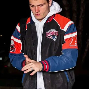 Drake Maye Patriots Varsity Jacket