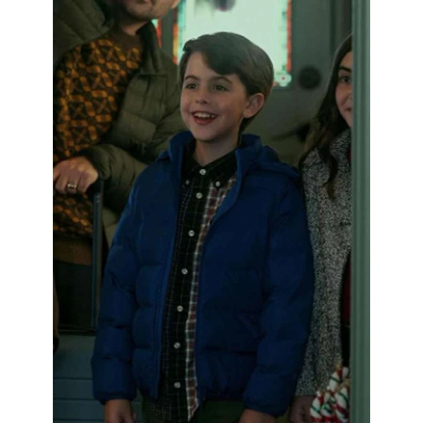 Drake Shehan Oh What Fun Blue Puffer Jacket
