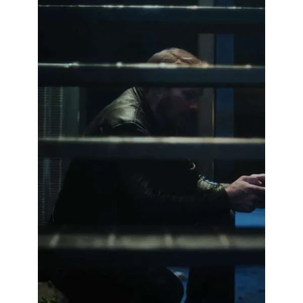 Drew Waters Dot Conner Webtective Black Leather Jacket