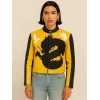 Dua Lipa Buenos Aires Dragon Leather Jacket