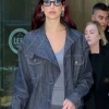 Dua Lipa Tribeca New York City Denim Jacket Dua Lipa Tribeca New York City Denim Jacket
