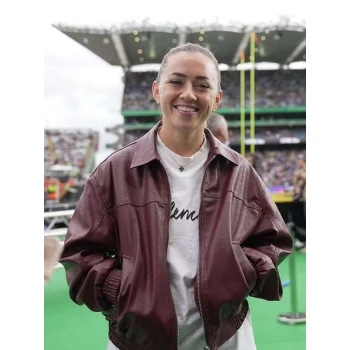 Dublin Game Katie McCabe Leather Jacket Dublin Game Katie McCabe Leather Jacket