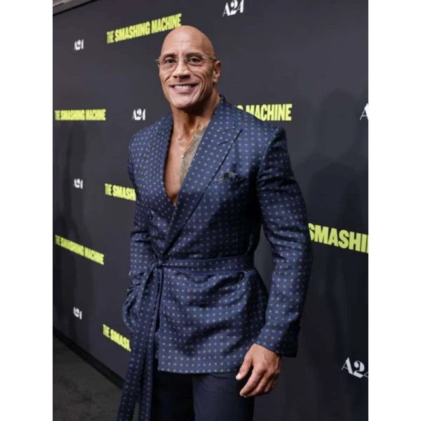 Dwayne Johnson Smashing Blue Blazer