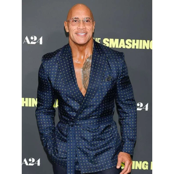 Dwayne Johnson Smashing Blue Blazer