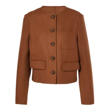 Edie Falco Mayor of Kingstown Brown Jacket