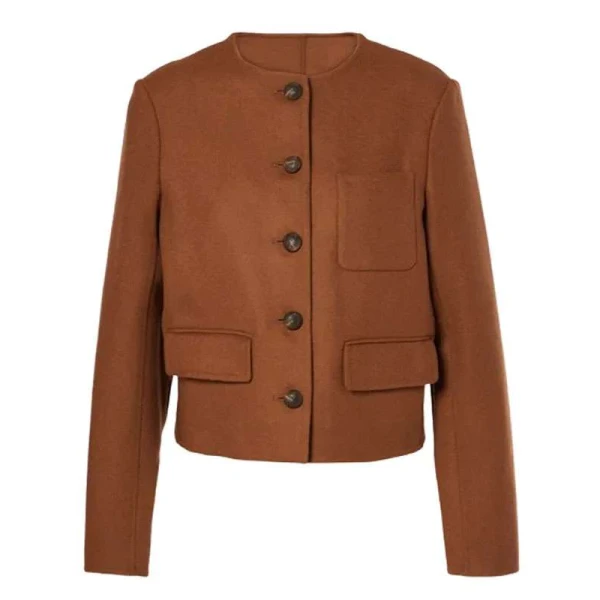 Edie Falco Mayor of Kingstown Brown Jacket