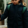 Eiden-River Coleman The Rumour Blue Parka Jacket with hood