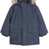 Eiden-River Coleman The Rumour Blue Parka Jacket with hood