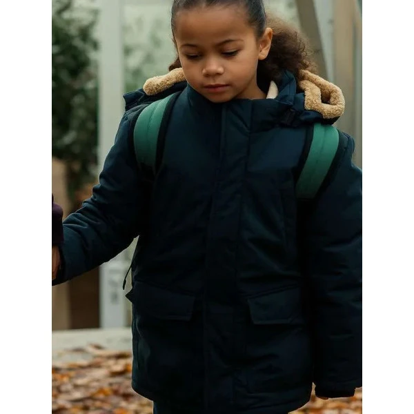 Eiden-River Coleman The Rumour Blue Parka Jacket with hood