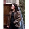 Elaine Benes Seinfeld Brown Leather Jacket