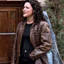 Elaine Benes Seinfeld Brown Leather Jacket