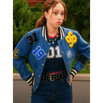 Electric Bloom Carmen B. Sanchez Blue Denim Jacket