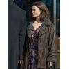 Ella McCay Emma Mackey Brown Shearling Jacket