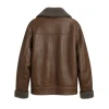 Ella McCay Emma Mackey Brown Shearling Jacket